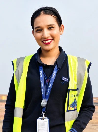 Sushmitha, Ground Staff, placed at IndiGo